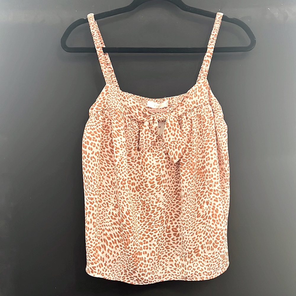 Lush blush leopard print tank